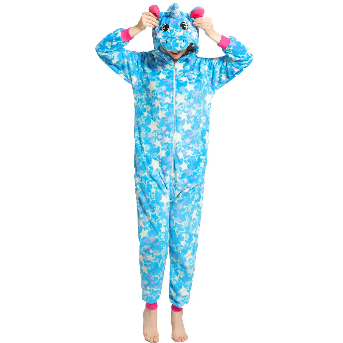Пижама с единорогом для взрослых единорог комбинезон женщин и мужчин зимняя 2020