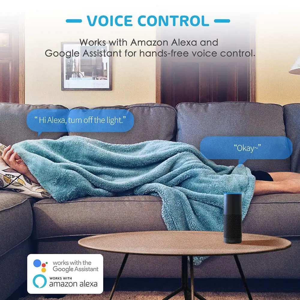 Умный WiFi настенный выключатель Alexa & Google Assistant IFTTT SmartThings алиса яндекс
