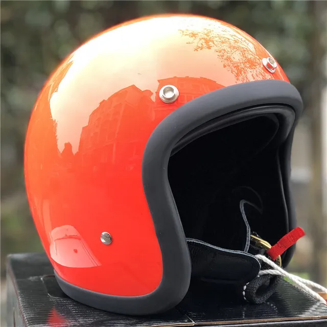 Glass Fiber Vintage Thin Motorcycle Helmet  500TX Retro Scooter Jet Open Face Small Shell TTCO Motorbike Riding Capacete Moto