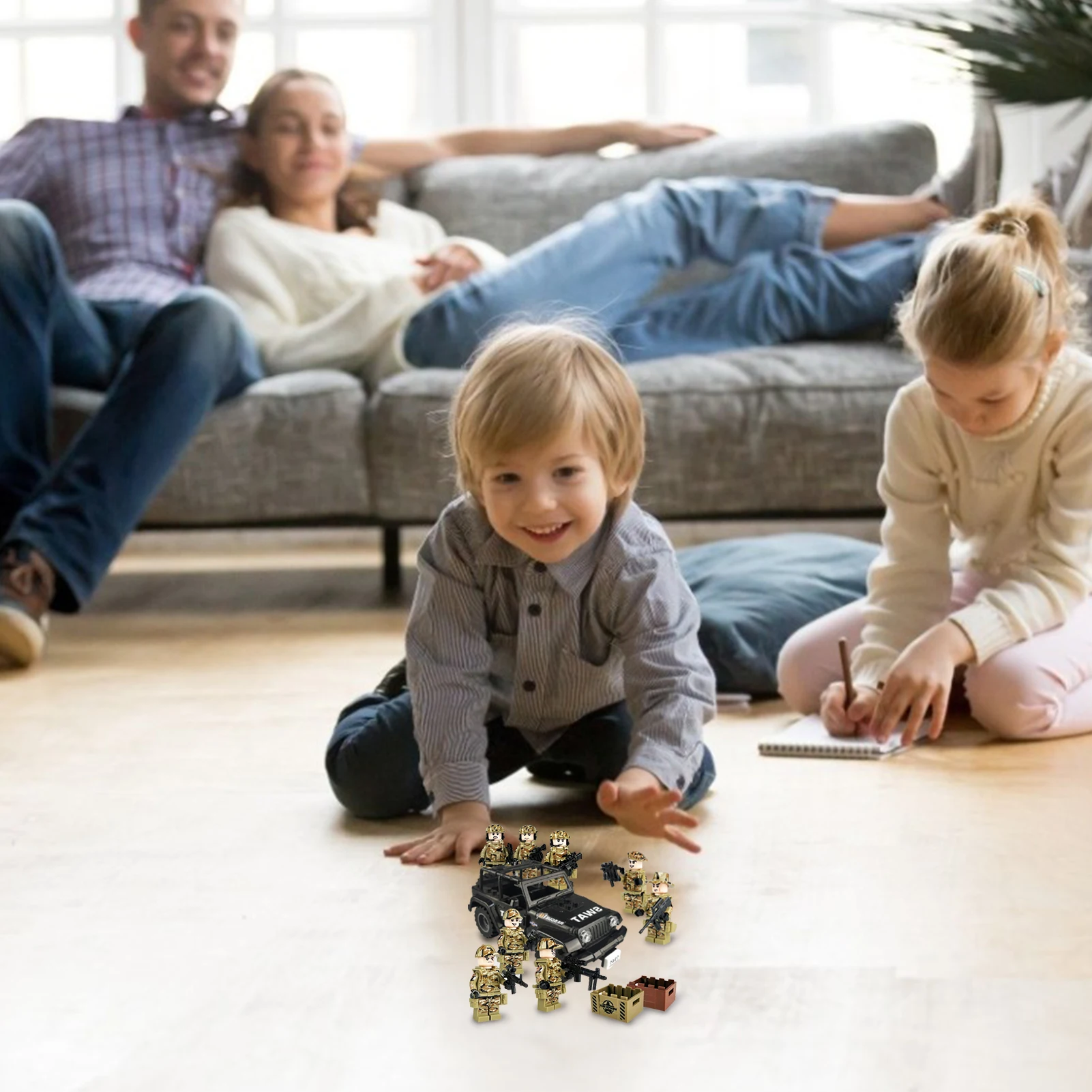 

Military Team Weapon Police Army Model Minifigures Machine Gun Military Building Blocks Mini Block Toys For Boys