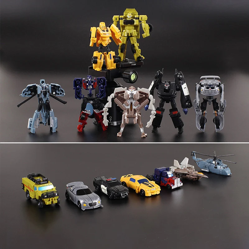 Мини робот трансформер комплект для автомобиля деформация карманный фигурки