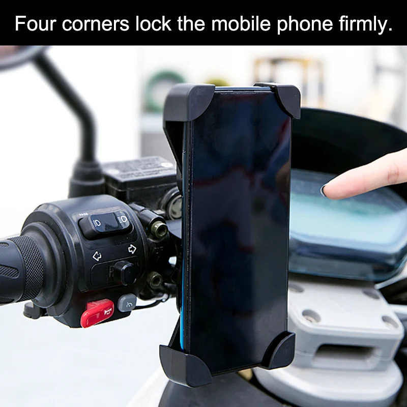 

High Quality Universal Bike Motorcycle Phone Holder Adjustable Anti-shake Cell Phone Mount DOG88