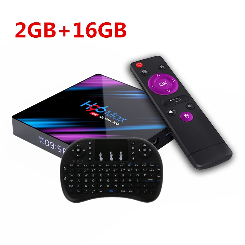 16GB EN Keyboard H96 Max RK3318 Смарт ТВ коробка Android 9,0 Media player 2,4 г/5G двухдиапазонный Wi-Fi, H96Max 4G 32G/64G 4K HDR мини коробка светодиодный Дисплей - Цвет: 16GB EN Keyboard