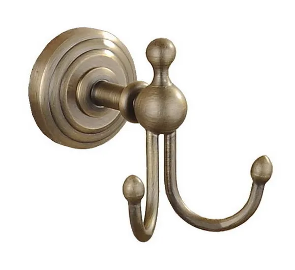 

Bathroom Hardware Accessories Wall Mounted Antique Brass Robe Hook Dba051