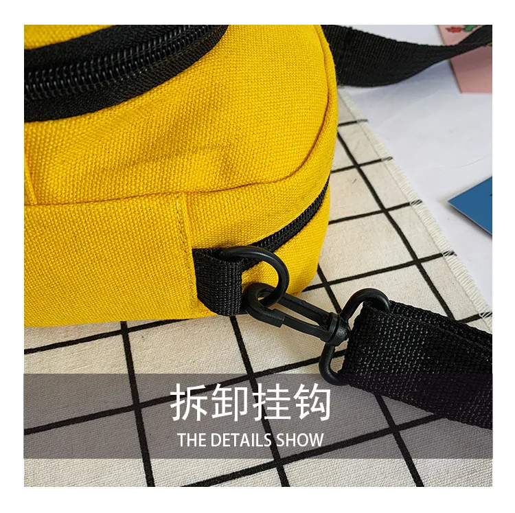 Женская Холщовая Сумка через плечо с вышивкой хризантемы многофункциональная