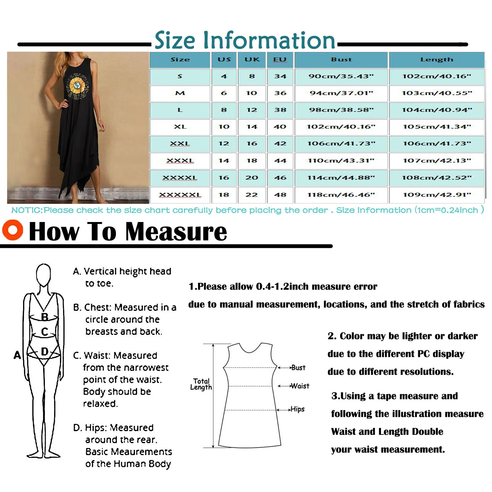 

Ladies Printed Dress Women's Fashion Casual Loose Sleeveless Vest Printed O-Neck Long Irregular Dress Summer Retro Long Skirt