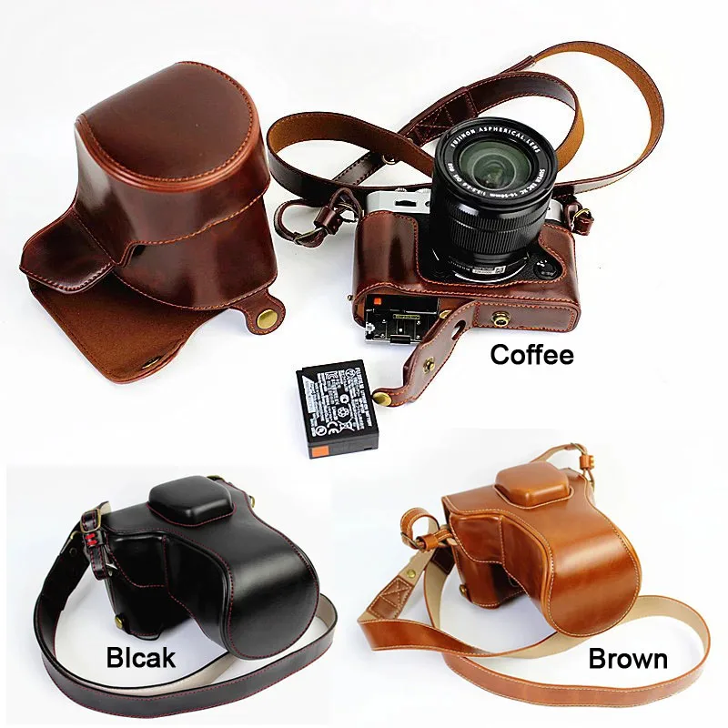 

High Quality Leather Camera Bag case strap For FUJIFILM FUJI X-T10 X-T20 X-T30