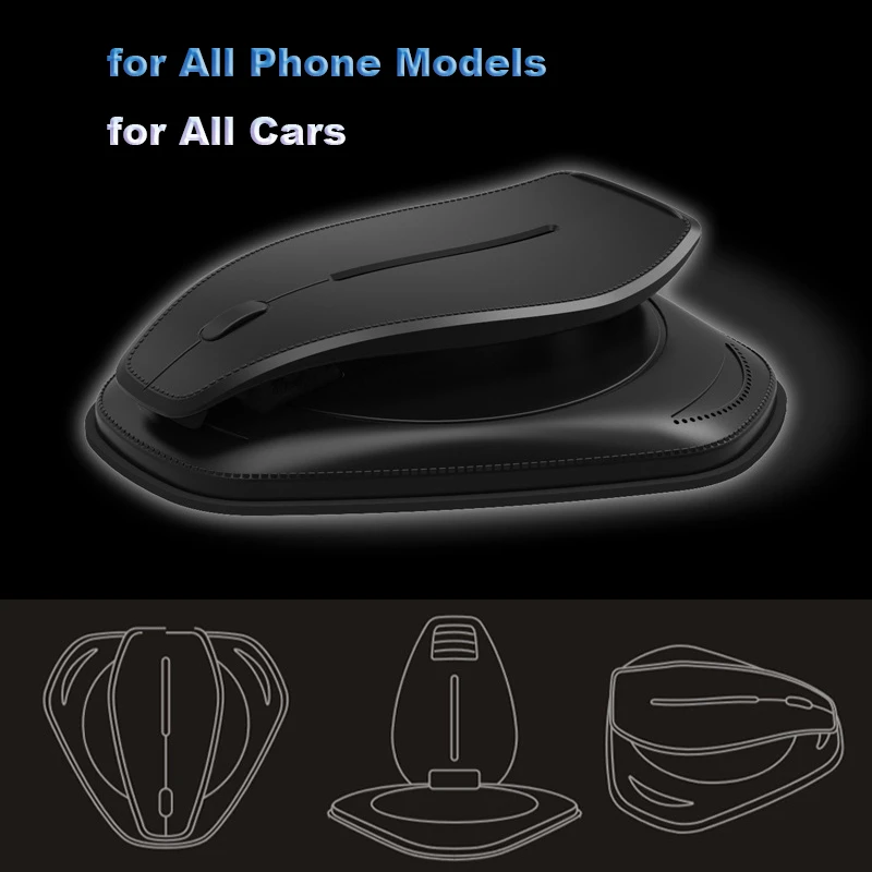 Автомобильный держатель для смартфона 2019 искусственная кожа Модный узор