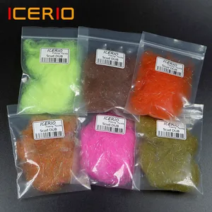 ICERIO 2 гупак. разные цвета Скад Дубляж Нимфа Dub материал для вязания мух для Форели Приманка для креветок