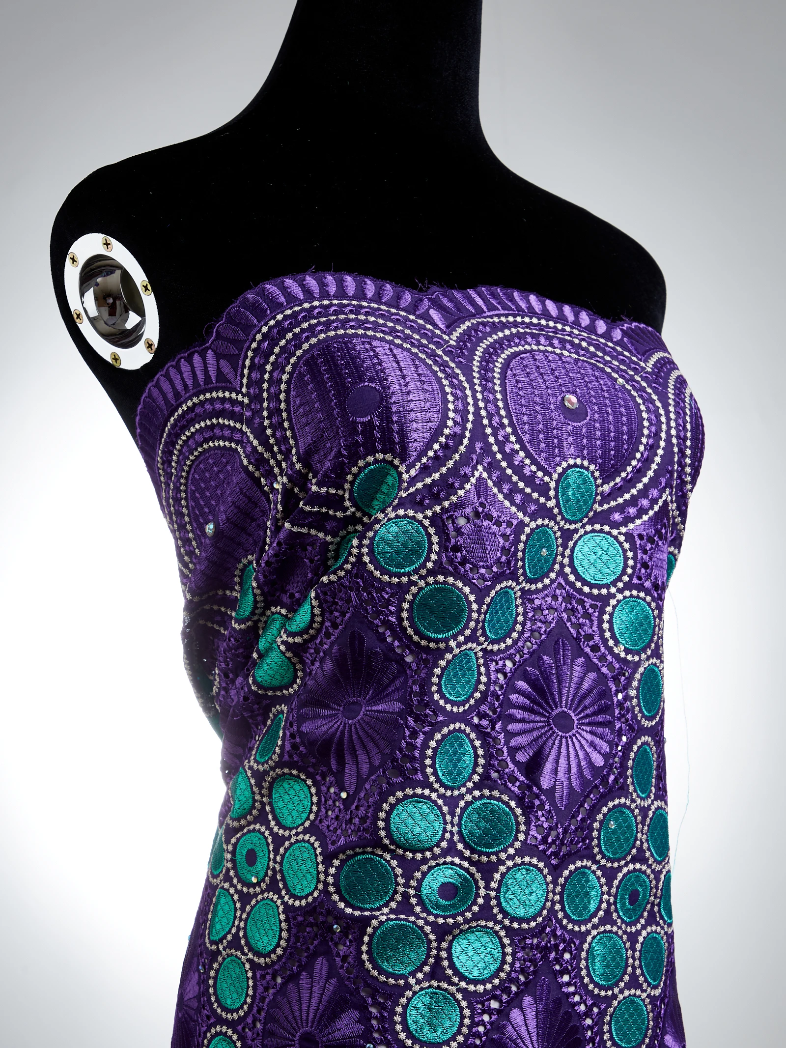 Африканская сухая кружевная ткань высокое качество Белая швейцарская вуаль