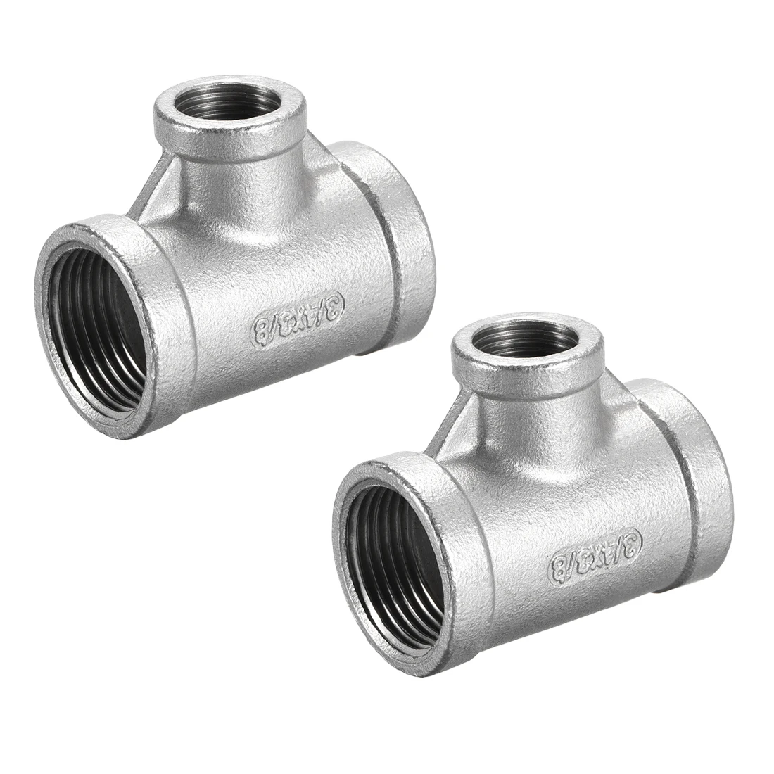 

Нержавеющая сталь uxcell 304, штуцер для литой трубы 3/4 BSPT x 3/8 BSPT x 3/4 BSPT, Женский коннектор в форме тройника, 2 шт.