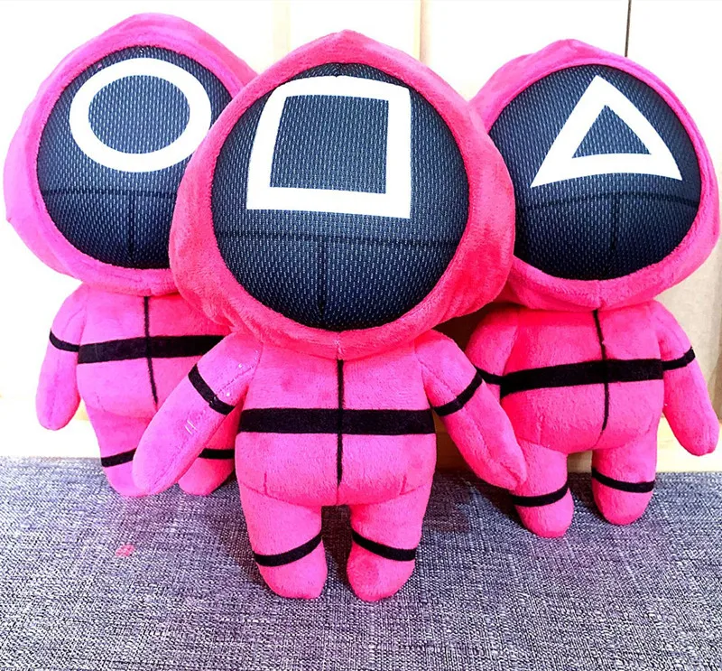 

1 шт. игра кальмар Мягкие плюшевые игрушки Корея ТВ кальмар игра плюшевая Мягкая кукла Декор для комнаты Хэллоуин Рождественские подарки дл...