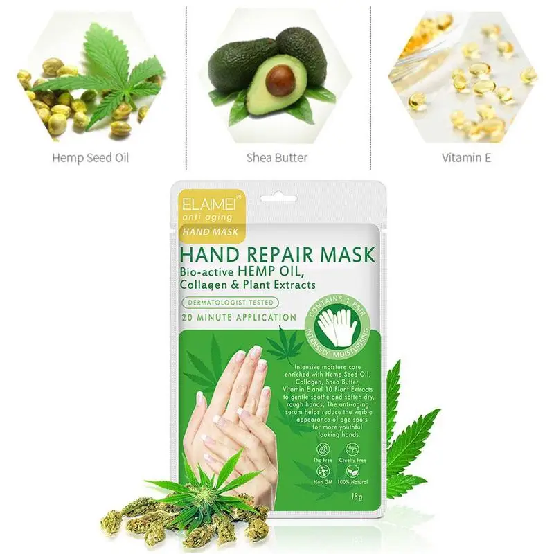 1 пара увлажняющий отшелушивающий маску для ног из конопляного масла маска