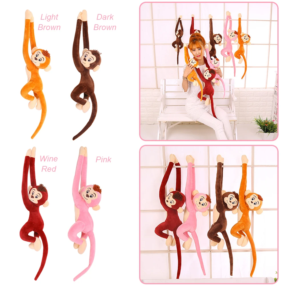65 см Милая длиннорукая плюшевая игрушечная обезьяна в форме обезьяны мягкая