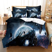 outer space fashion bedding set 23pcs 3d digital printing duvet cover sets 1 quilt cover 12 pillowcases useuau size