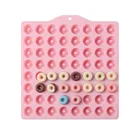 Маленькая подставка для выпечки десертов в виде пончика с 64 ячейками силиконовая форма для выпечки мини инструменты для шоколадного печенья