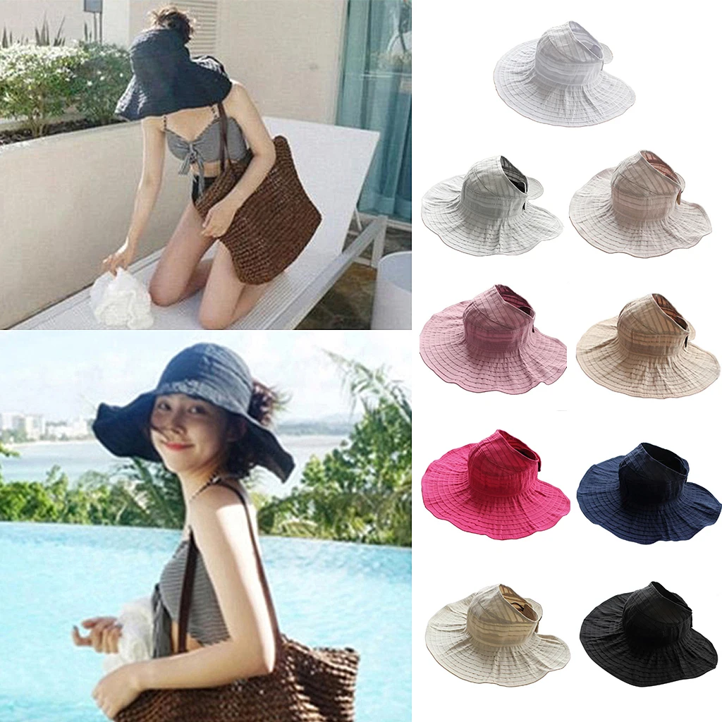 

New Arrival High Quality Summer Sportwear Women's Foldable Visor Cloth Hat