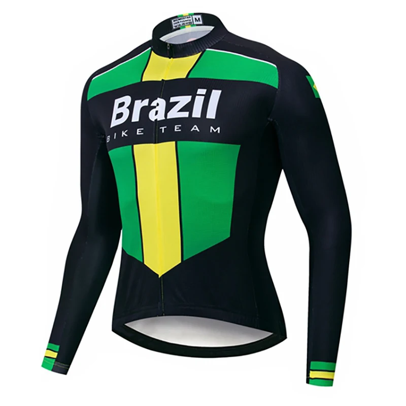 Мужская одежда для велоспорта из тонкого флиса с длинным рукавом и защитой от