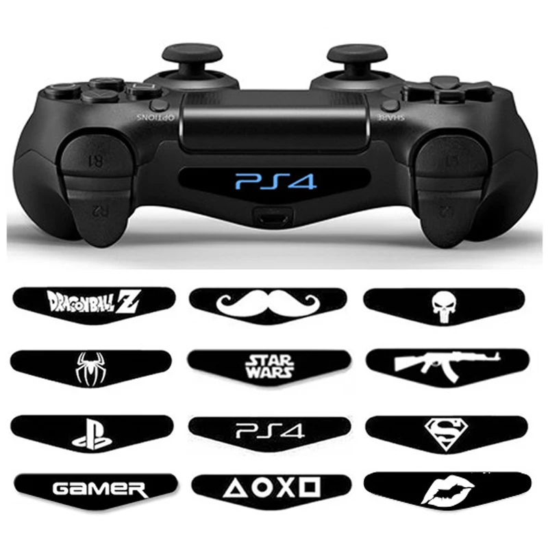 Светодиодный стикер для контроллера 2 шт./партия, наклейка для PS4, светильник для бара, наклейка s для Playstation 4, контроллер, светильник для PS4, геймпад