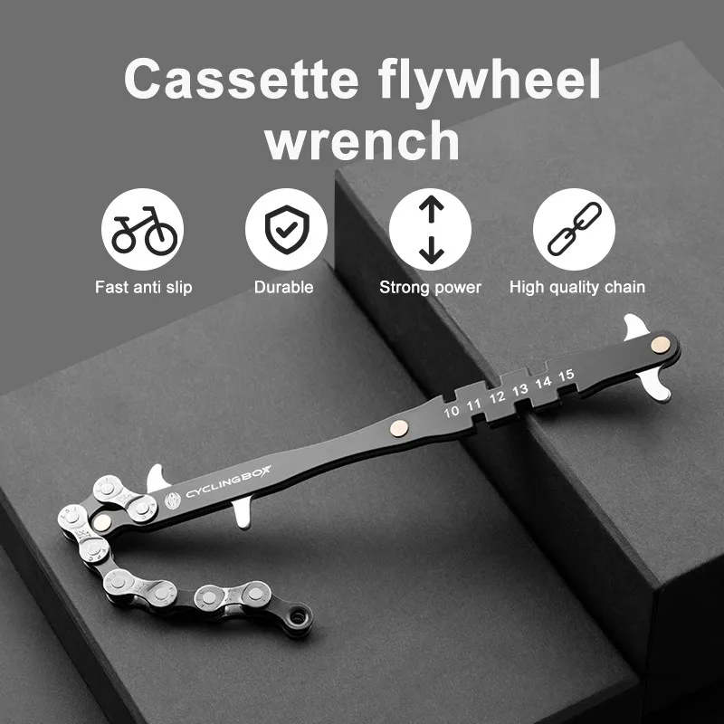

Bicycle Freewheel Wrench Bicycle Repair Tools Whip Cassette Sprocket Remover Cassette Bike Cycling Chain Cleaning Tool Flywheel