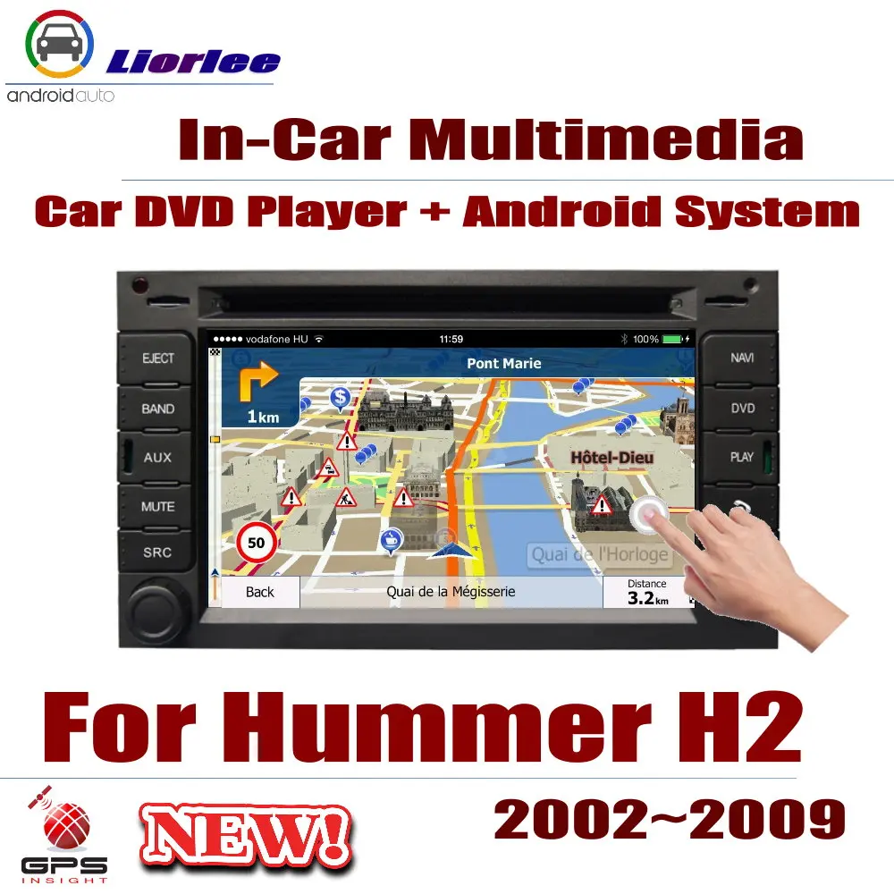 Автомобильный Радио DVD плеер для Hummer H2 2002 ~ 2009 2 din Android GPS навигация Мультимедиа