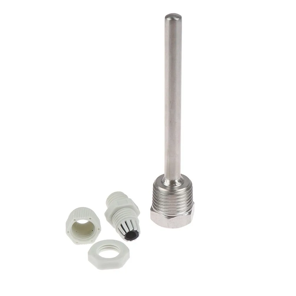 

Резьба Thermowell 200 дюйма NPT из нержавеющей стали для датчиков температуры, 50-1/2 мм, наружный диаметр 8 мм, подходит для трубок диаметром 6 мм