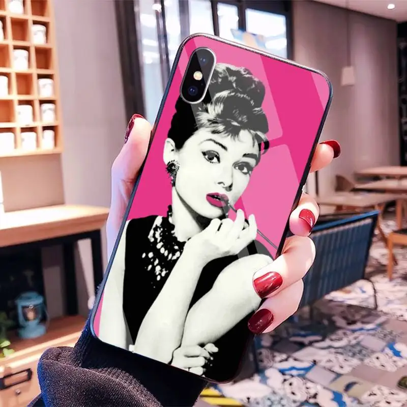 

Babaite Audrey Hepburn Phone Case Cover for iPhone8 6 7 plus X XS XR XS MAX 11 pro max