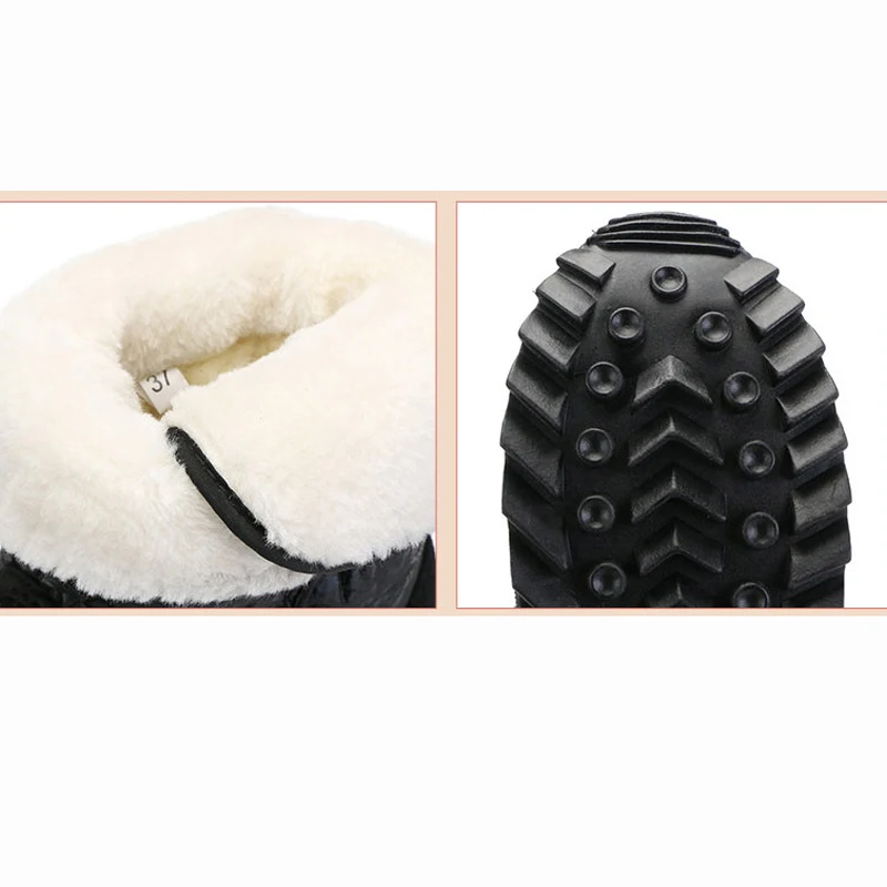 Женские зимние ботинки на платформе нескользящая Водонепроницаемая зимняя