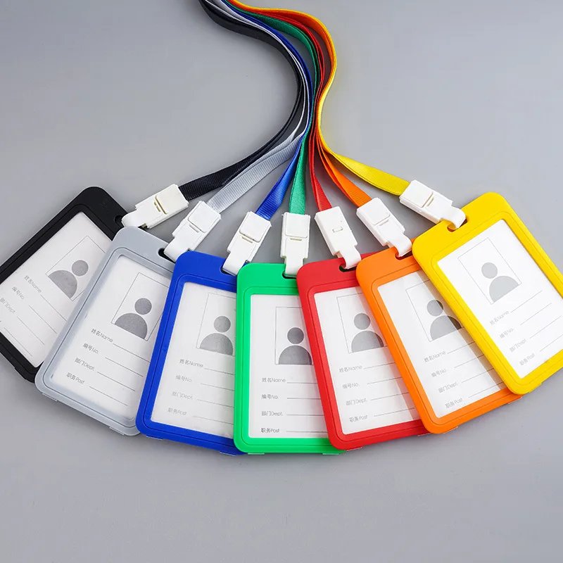 Чехол для визиток унисекс прозрачный на шею с ремешком | Багаж и сумки