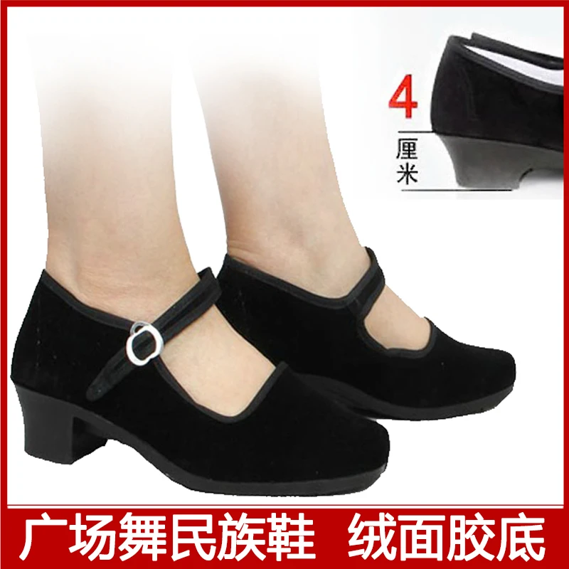 

Women Sport Latin Dance Shoes Ladies Practice Dancing Shoes Black Flock Woman High Heel Female Dancing Sneakers Zapatos De Mujer