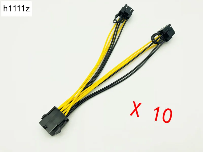 10 шт./лот PCI E PCIE 8p разъем 2 Автомобильное зарядное устройство 8pin 6 + Американская