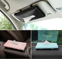 car sun visor leather tissue box tissue box towel sets holder auto interior storage decoration car accessories