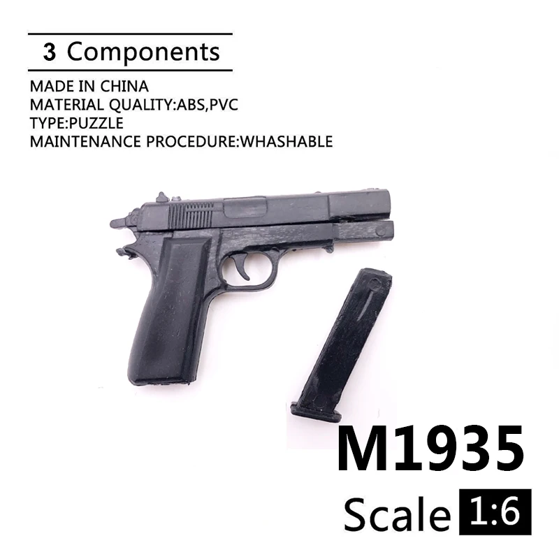 1:6 M1935 ружьё модель 4D собрать для детей возрастом от 12 "фигурку Пластик черное