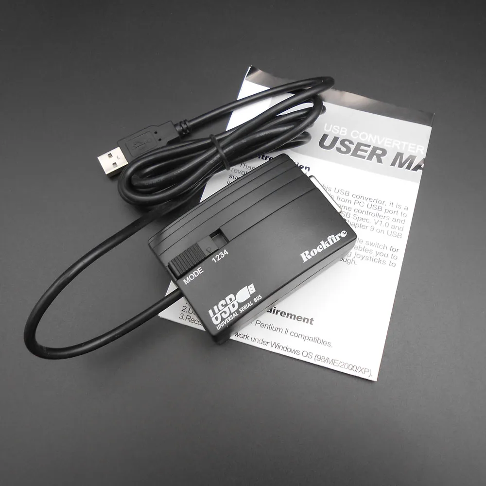 USB гнездо конвертер для джойстика адаптера Rockfire RM 203 аналоговые PC джойстик мощный