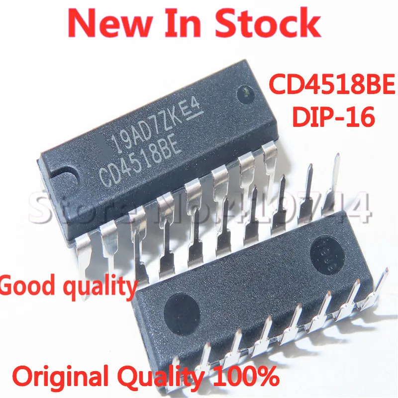 

5PCS/LOT CD4518BE HEF4518BP DIP-16 double BCD addition counter In Stock NEW original IC