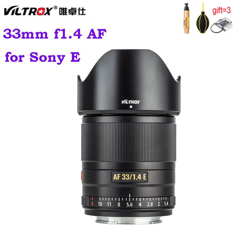 

Viltrox 33mm F1.4 STM AF Auto focus APS-C lens large aperture for Sony E-mount Mirrorless Cameras A7M3 A9 A7RII A7C A7RIII A7RIV