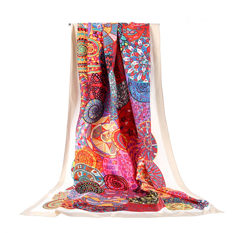 

2021 Women's Autumn and Winter Style Printed Twill Snail Pattern European and American Fashion Scarf