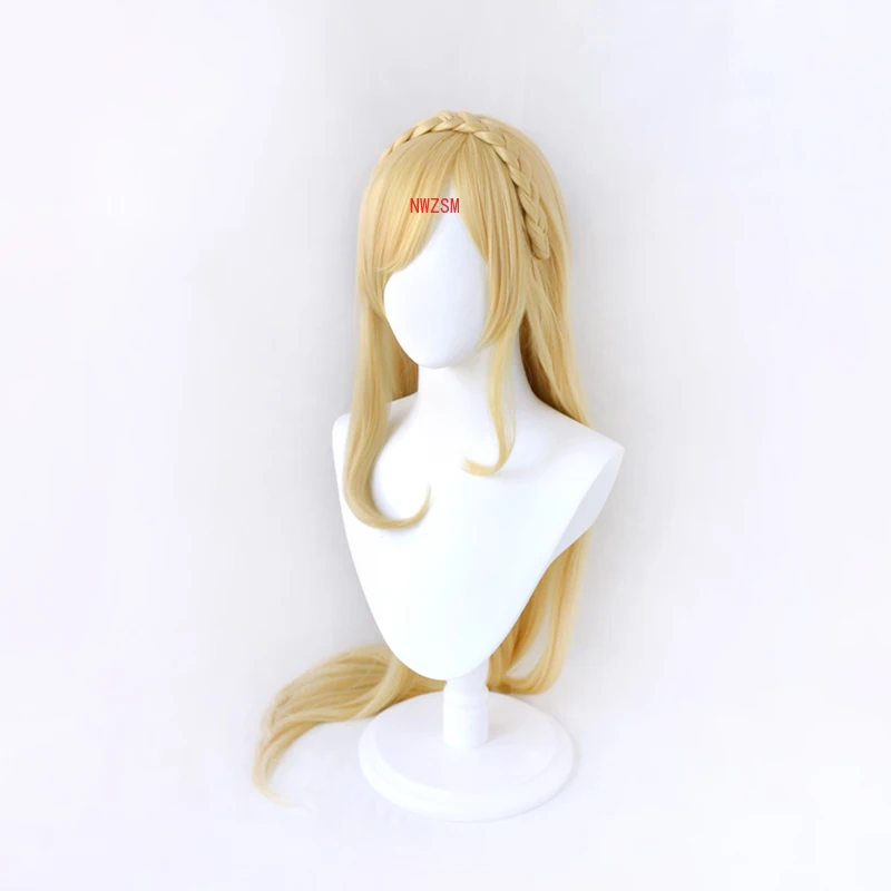 Супер Данган Ронпа Парик со длинной косой Сонии Невермайнд для косплея. Костюм Данганронпа. Синтетические волосы, устойчивые к теплу. Женские парики.