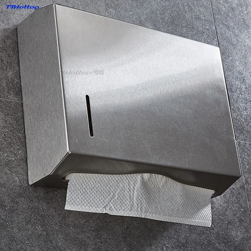 Mirror Surface Stainless Steel Paper Towel dispenser Bathroom Hotel Toilet Hand Dispenser Holder Tissue Box | Дом и сад