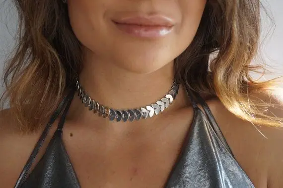 Fashion Leaf Chain Necklace Gold Color Choker Collar Punk Hip Hop Jewelry For Women DJ-275 | Украшения и аксессуары