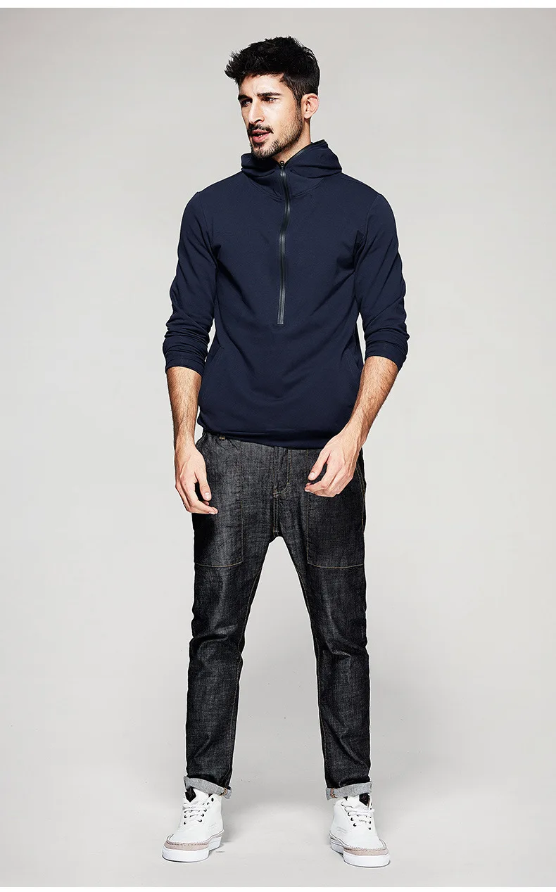 Худи мужское осеннее однотонное в британском стиле осень 2019 | Мужская одежда