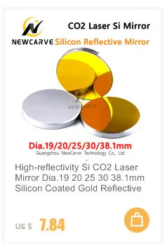 CO2 Focus Lens China ZnSe Laser Lenses Diameter 20MM FL 38.1 50.8 76.2 101.6 127mm For Laser Cutting Machine NEWCARVE