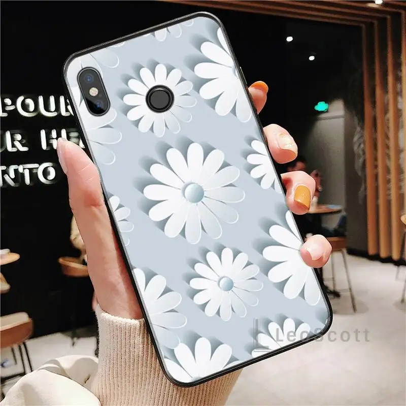 

flower Phone Case For Xiaomi Redmi Note 4 4x 5 6 7 8 pro S2 PLUS 6A PRO