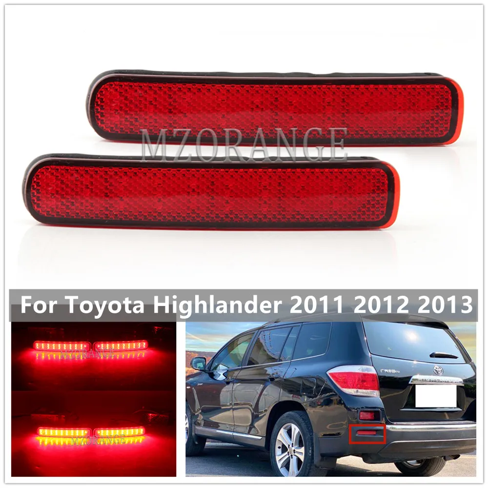 1 пара светодиодные стосветильник для заднего бампера Toyota Highlander 2011 2012 2013 |