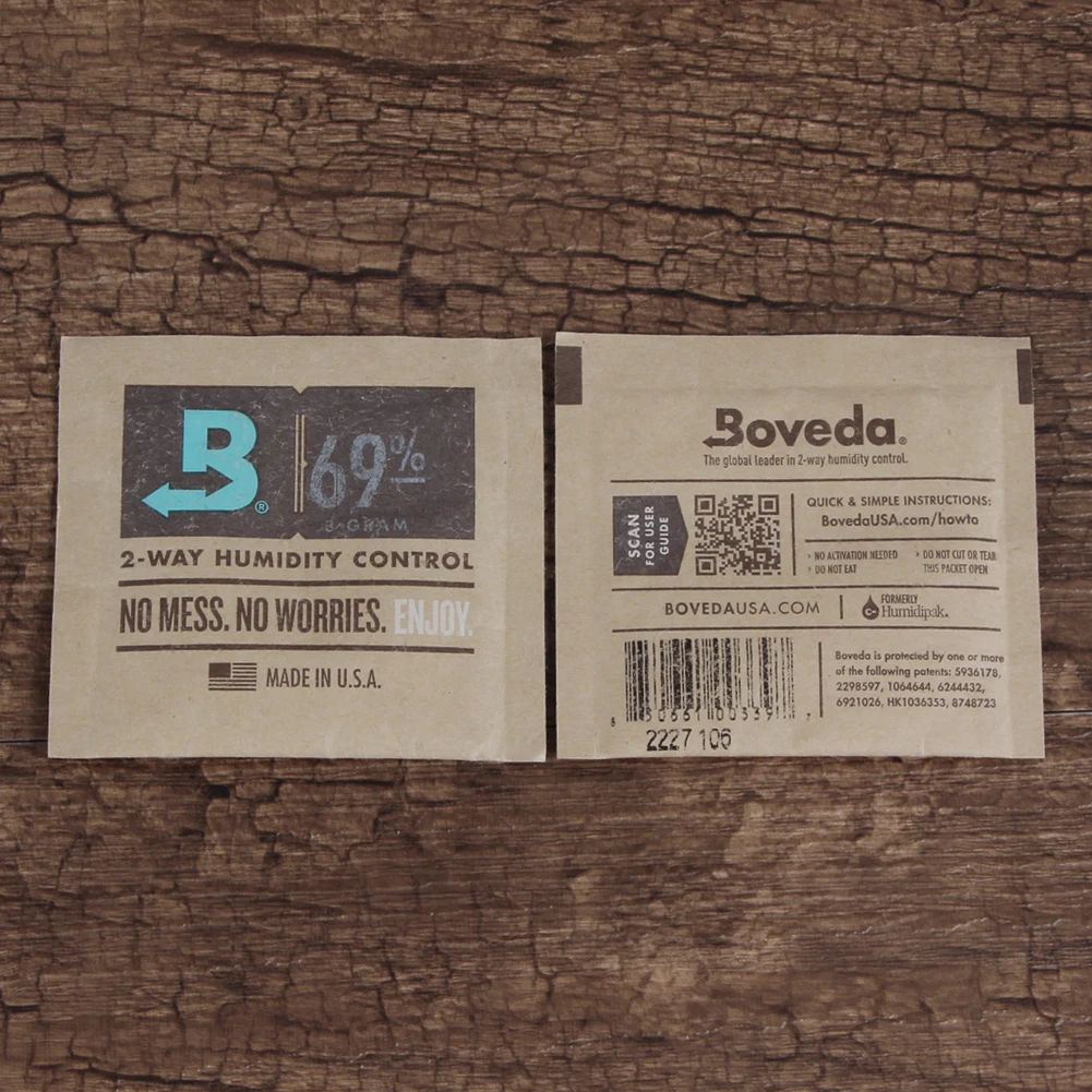 Влагомер Boveda для сигар упаковка хранения 65 75% влажности карманный увлажнитель 1