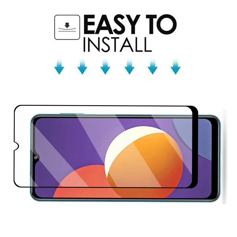 

2Pcs Glass Full Cover Screen Protector For Samsung Galaxy M12 M02 M02s Smartphone Accessories Protective Glass For Samsung M02 s