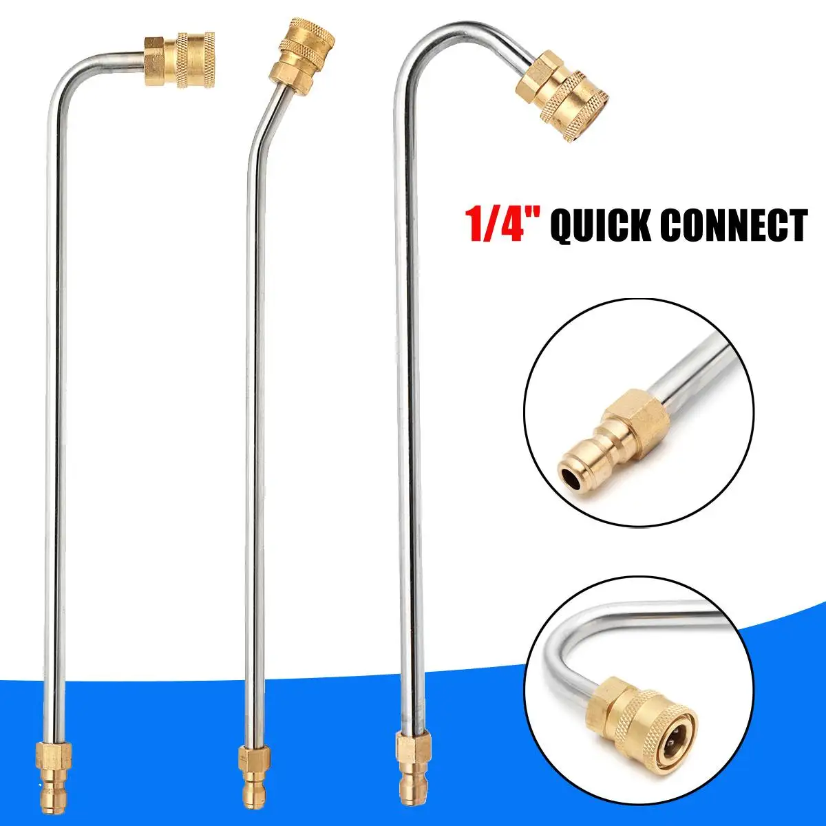 

Новая U-образная насадка для очистки стержней для мойки под давлением 30/90 градусов, 1/4 дюйма