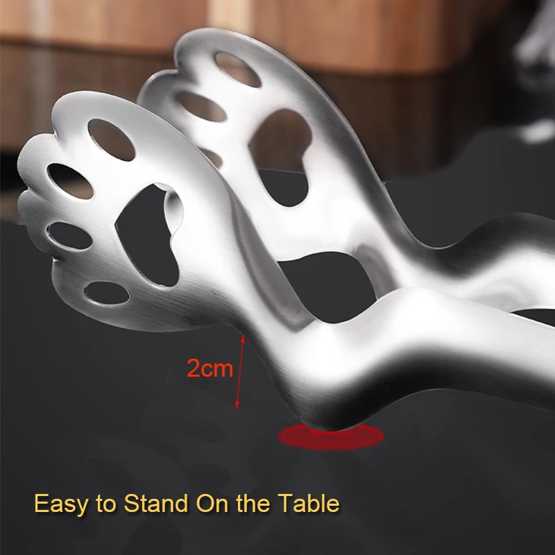 Щипцы кухонные из нержавеющей стали с кошачьими когтями термостойкие