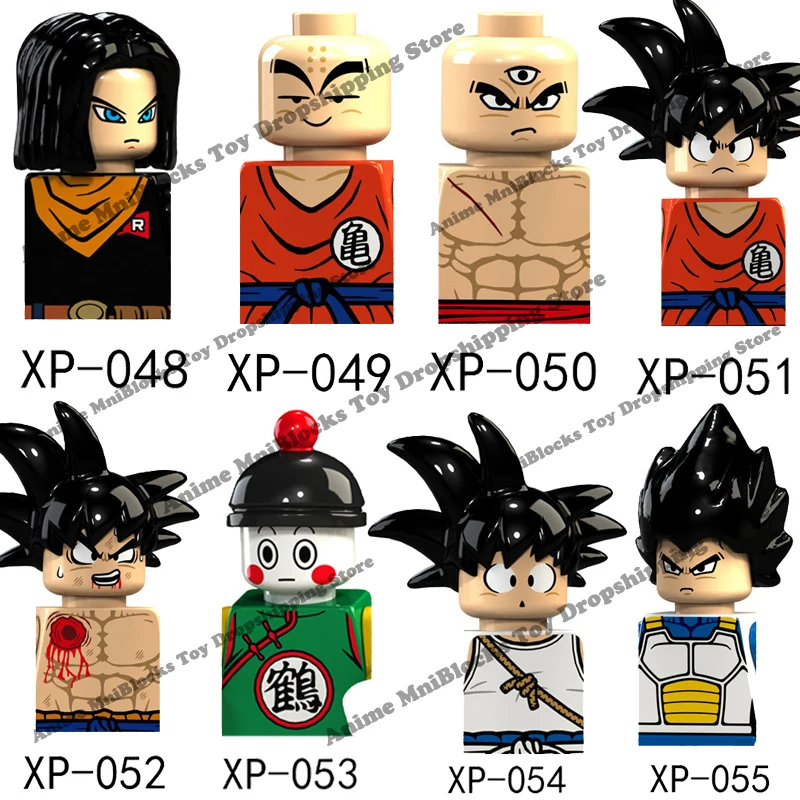

KT1007 KF6142 Anime Cartoon Goku Vegeta Dragon Ball Z Buliding Blocks Bricks Mini Action Figures Kids Assembl Toys Birthday Gift