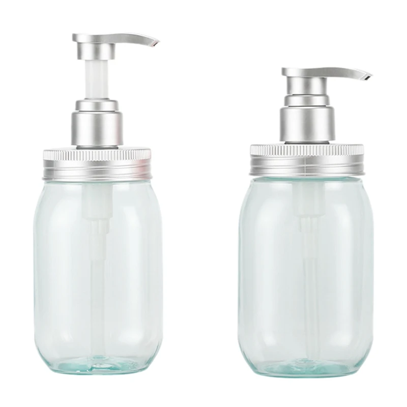 

2PCS Lotion Shower Gel Bottles Soap Dispenser Easily Operated for All Kinds Liquid Soap or Lotion